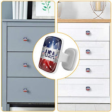 bandiera americana 4 PCS Pomelli per Porta, Pomolo per Mobile, Pomelli per Mobili con Viti, Maniglia per Armadietto, Pomelli per Porta, Pomelli per Cassetti per Porta, Armadio, Cassetto e Credenza