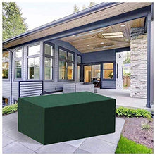 YULIAN 170x94x71cm Coperture per mobili da Giardino, terrazza Arredamento Rettangolare ad Alte Prestazioni Mobili da mobili per la Superficie Esterna del Tavolo e sedie rettangolari, Verde