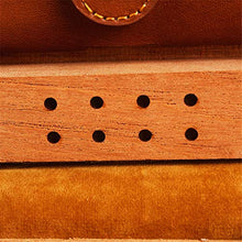 Caishuirong Cigar Box di stoccaggio 4 Pack Sigaro Portatile in Pelle di Caso Fatto a Mano Cigar Humidor Cedro Piccolo Cigar Box Perfetto da Usare in Ufficio e Camera da Letto