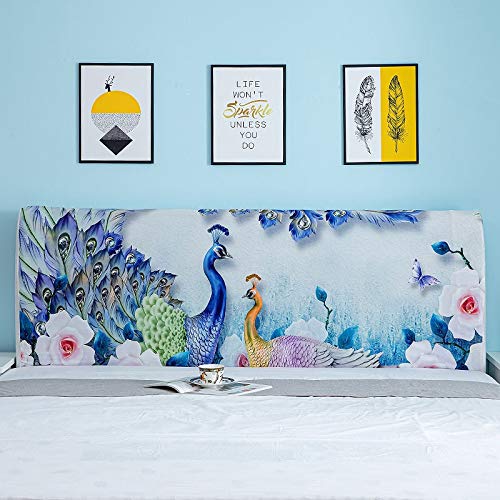 OOFAYWFD Fodera Testata Letto Matrimoniale/Singolo Copertura per Testiera per Letto Fodera 170/180/190cm Elastica Premium Protezione Copritestata Testata Cover Lavabile per Decorazione Camera
