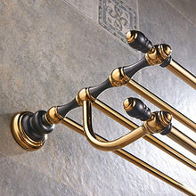GAL Ragazza Portasciugamani in Ottone Dorato con Set di Accessori for Il Bagno in Bagno