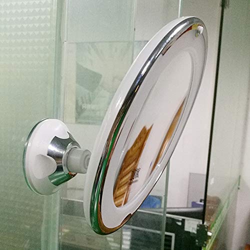 Specchio da Bagno a LED Specchio da Trucco a LED Luce di riempimento a LED Ingrandimento 10x Angolo di Rotazione di 360 ° Specchio a LED Bianco Specchio a Parete