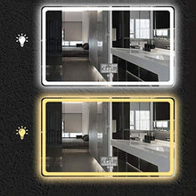 WEHOLY Specchi per il trucco a parete Specchio per il trucco Smart Mirror Touch Screen Specchio per il bagno a parete Han HD con specchio per il trucco leggero
