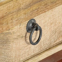 vidaXL Comodino Comodino Tavolino da Notte Solido Robusto Resistente Pratico Comodo Utile Armadietto 40x30x52 cm in Legno Massello di Mango Grezzo