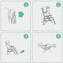 XBR Lettini da Sole Poltrone reclinabili, Reclinabile Zero Gravity Pieghevole Sedia reclinabile Lettino da Sole Sedie a Sdraio Giardino Spiaggia Portatile Regolabile
