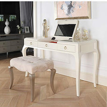 ZXCASDF Vanity Sgabello, Moderno Trucco Sedile Superficie Dressing Sgabello Imbottito Panca con Gambe Rubberwood, Bianco Vanity Sgabello Makeup Dressing Piano Sgabello