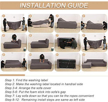 Himlaya Elastico Copridivano Protettore Antiscivolo Ideale Custodie Copre Proteggi, per Poltrone Divano 1 2 3 4 Posti Salotto Sofa Mobili (Cammello,3 posti: 190-230cm)