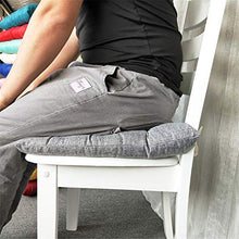 Morbuy Cuscini per Sedia Piazza, 100% Cotone Spessa Comoda Seduta Traspirante Cuscino per Pavimento per Interno ed Esterno mobili e Arredamento da Giardino (40 * 40,Grigio)
