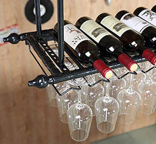 DJSMjbj Retro parete vino rack metallo ferro mensola in bar LOFT soffitto appeso a parete bicchieri di vino champagne bicchieri di staminali rack vino stoccaggio (colore : B, dimensioni: 80 x 30 cm)