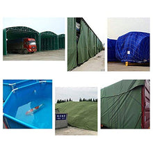 qx Telone Tenda Teloni Ombra Vele Telone Heavy Duty Addensato Copertura Antipioia Protezione Solare Telo per Tenda da Esterno Telo Impermeabile per Auto Tela Telone, Verde 450G / M2,10 X 6 M,10 X 6 M