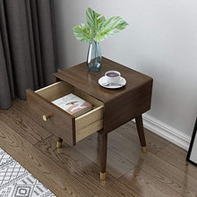 HYY-YY Comodino Noce Comodino Camera Da Letto Comodino Comodino Legno Cera Olio Mobili Armadietto Per Casa Camera Da Letto Accessori Ufficio Comodini (Colore: Marrone, Dimensioni: 35X40X45CM)