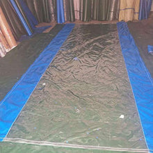 YJFENG Pannello Laterale della Tenda di Ricambio, Tende Impermeabili per Terrazze, Tela Rivestita Blu con Cuciture in PVC Trasparente da 0,5 Mm, per Tettoie, Gazebo