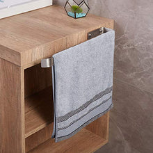 JS - Porta asciugamani da bagno, autoadesivo, da parete, in acciaio inox, 40 cm, facile da installare