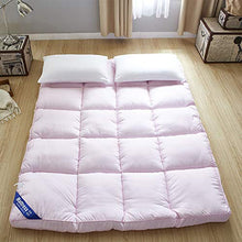 Lanuginoso Materasso Letto Futon, Pieghevole Tatami 10Cm Spesso Portatile Più Dimensioni Materasso Letto Futon Topper Per Residenza Studentesca Piano-rosa-120x200cm(47x79inch)