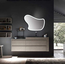 Specchio, Bagno Illuminato a LED con Specchio cosmetico Luminoso, Luce Bianca antiappannamento, Specchio di Montaggio 80x60 cm, Hotel/Camera da Letto