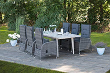 greemotion Tavolo allungabile da giardino in legno di acacia “Maui”, ca. 180/240 x 75 x 100 cm, grigio