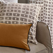 MADURA - Fodera per Cuscino Tiago 50x50 cm Naturale e Nero Soggiorno Camera da Letto Decorazione