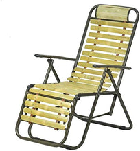 PAKUES-QO Reclinabile Pieghevole Reclinabile Sedia da Giardino Sedie a Sdraio da Spiaggia Lettini da Sole Zero Gravity Poltrona Relax bambù