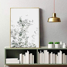 RRTYA - Poster su tela con pianta di eucalipto di lavanda e pianta (03,60 x 80 cm, senza cornice)
