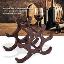 Longzhou Portabottiglie Vino Rosso in Legno Porta Vino Rosso mensola Supporto 6 Bottiglie