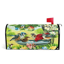 Songbirds Cardinale Sparrow Flower Mailbox Copre Magnetico Grande Posta Casella Involucri Casetta Della Lettera Involucri Giardino Cantiere Decorazione Casa Oversize Dimensioni 64,8 cm X 53,3 cm
