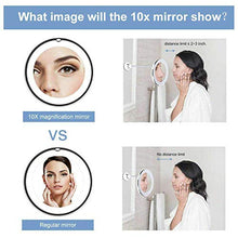 My Flexible Mirror 10x Ingrandimento Make Up Round Vanity Mirror per la casa, Uso del bagno con ventose Super Strong come visto in TV
