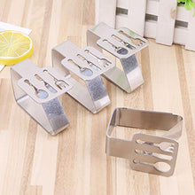 NINGYE 4 clip per tovaglia in acciaio inox, per uso esterno, casa, picnic, barbecue, feste di nozze
