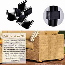 Sedie Clip Outdoor Furniture Patio Wicker clip Patio Mobili clip di plastica Divano Connect Clamps per Mobili da giardino del sofà 5.25Cm 10pz