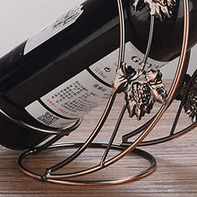 Elegante Semplicità Crescent Dente Portabottiglie Vino Creativo Europeo Retrò Ferro Battuto Portabottiglie Casa Desktop Portico Decorazione Ornamenti Regalo Di Nozze Bronzo Bello Ed Elegante, HJJ