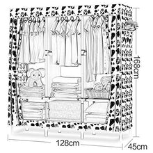 Locker Tessuto Tela Armadio Guardaroba Stoccaggio Vestiti Appesi Scaffalature Metalliche Noleggio Home Dell'Assemblea Bold Portatile Red Room 128X45X170CM MUMUJIN