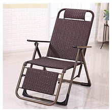 Sywlwxkq Sedia a Sdraio Pieghevole, Sedia di Vimini, Sdraio Pieghevole, Sedia da Giardino reclinabile, sedie a Sdraio, sedie a gravità Zero, Larghezza Super 58 cm, Patio Giardino in spiaggi