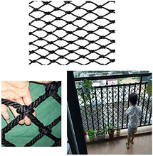 Protective net decoration / Protezione Stair nero netto Balcone Safety Net Tessuti a mano Net Decorazione parete Net Cat rete anti caduta della rete del recinto 100 millimetri netto * 100mm maglia cor