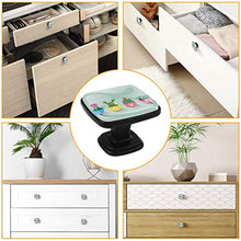 Cactus e piante grasse disegnati a mano Pomelli per Porta Set di 4 Pomelli per Mobili Manopole per Cassetti Cucina Armadio Vetro