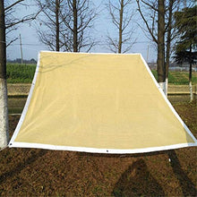 SHDT Parasole Vela, Rettangolo Ombra Panno Block Parasole Tessuto, Traspirante Outdoor Ombra Vela per Pergola Backyard Garden Yard Patio, Sabbia,6 Pin,3 * 4M