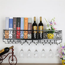 Scaffale da parete per vino Scaffale da parete Scaffale porta bottiglie da vino Hang Upside Down Cup Glasses Rack