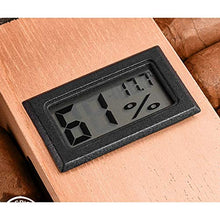 CLJ-LJ Cigar Box, Cigar Humidor, Solido Legno di Cedro Idratante Box, Cabinet Sigaro Good Mood, Good Life (Colore: Nero)