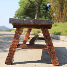 UWY Panca da Giardino in Legno massello Panca per Il Tempo Libero, sedili da Cortile carbonizzati Impermeabili e anticorrosione, Cuscini da Esterno robusti e Spessi sulla terrazza, mobili da Gia