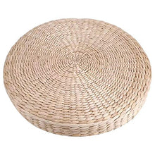zhengowen Sedili Tatami Meditazione Rotonda Meditazione Modifica Soft Pouf Pouf Tatami Cuscino Cuscino da Pavimento Meditazione Yoga Rotondo Cuscino del Sedile Cuscino in Erba Intrecciata