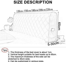 OOFAYWFD Copritestiera-Letto Copertura/Copri Testata Letto Elasticità Matrimoniale/Singolo Imbottito Fodera Protezione, (Color : B, Size : 150cm)