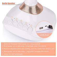 MMWYC Specchio di vanità da Tavolo a Specchio for Musica Bluetooth LED con Specchio for Trucco Illuminato da Altoparlanti Specchio for Trucco con Luce