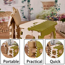 N/V Cucina Domestica Multifunzionale Portatile Pieghevole Comodo Sgabello salvaspazio Sedia in plastica Facile da riporre