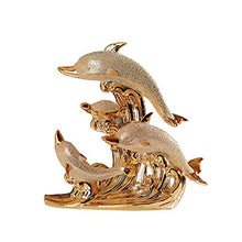 Yubingqin Nuovi Arredi for la casa Placca in Oro Placcato Oro Dolphin bay Love