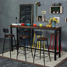 Sgabelli da Bar Alti sgabelli di Legno Solido Ferro battuto Americano Semplice Moderna Domestica Mobili Cucina 1 Pezzo