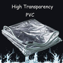 ZHCHL Telone Teloni PVC Trasparente Tarps Impermeabile Heavy Duty 2X2m,Thick Heavy Duty Chiaro Incatramata, Serra Foglio Terrazza sul Tetto Ground Cover