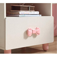 Comodino Camera da Letto for Bambini Mini Fumetto Rosa Armadietto di immagazzinaggio Peso del Cuscinetto 250 kg-50x40x54 cm FANJIANI