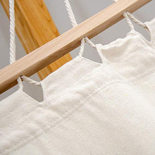 XXL Amaca per Due con Struttura in Legno Naturale Porta Amache Lettino da Sole Beige