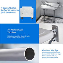 GLJMTY Sedile da Doccia Ribaltabile con Gambe Sgabello da Bagno da Bagno Panca A Muro