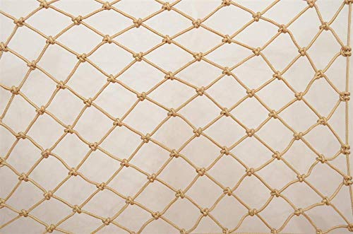 XLYAN Colore Decorativo Rete, Rete di Sicurezza for Bambini Balcone Recinzione Rete Asilo Rete di Protezione Scale Anti-Caduta Rete Gatto Rete di Tessitura Netto Arrampicata Amaca Altalena,Brown