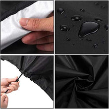 YULIAN 227x100cm Mobili da Giardino, Terrazza Arredamento Cover Round Cover ad Alte Prestazioni Terrazza Coperchio Protettivo per mobili da Giardino per Orlo UV Impermeabile, Orlo regolabil.