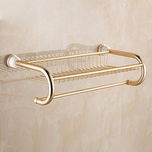 MBYW moderno minimalista portasciugamani portasciugamani da bagno portasciugamani europeo spazio in alluminio porta asciugamani scaffale dorato Adatto per bagno, camera da letto, cucina, ufficio, bar